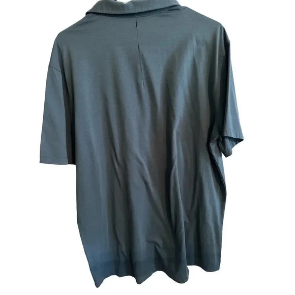Lululemon Men's Black Short Sleeves Button Front Polo Shirt Size XL - Picture 4 of 8